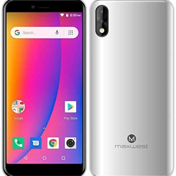 Maxwest Nitro55R Quad Processor 4G LTE 5.5" Screen Silver - Picture 3 of 3